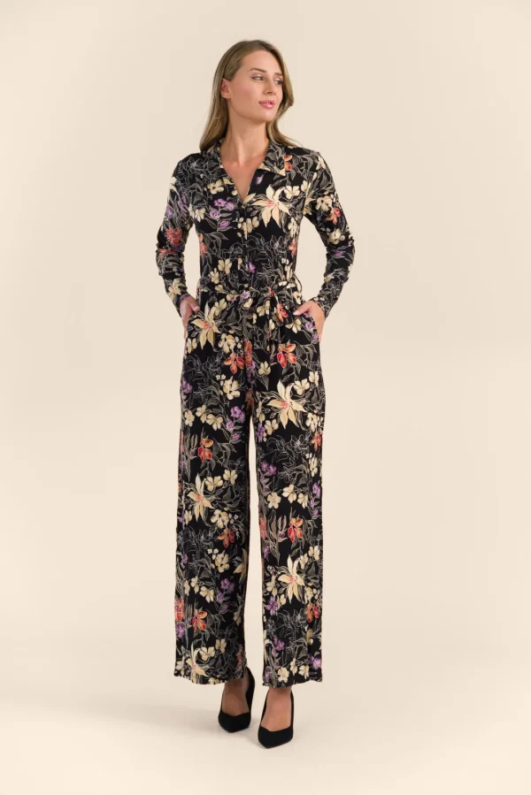 Bella Jumpsuit Jersey botanical flower