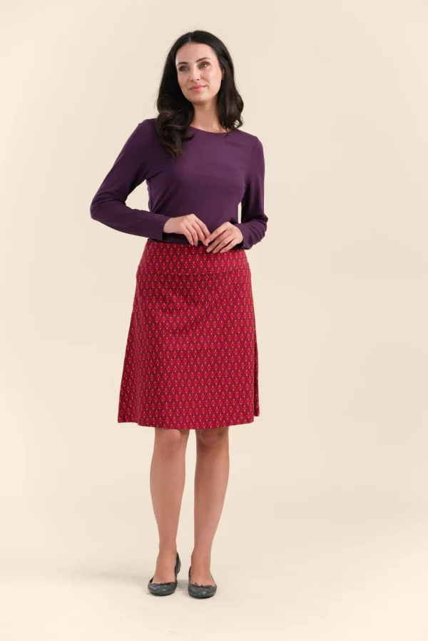 Esmée Skirt Jersey porto red