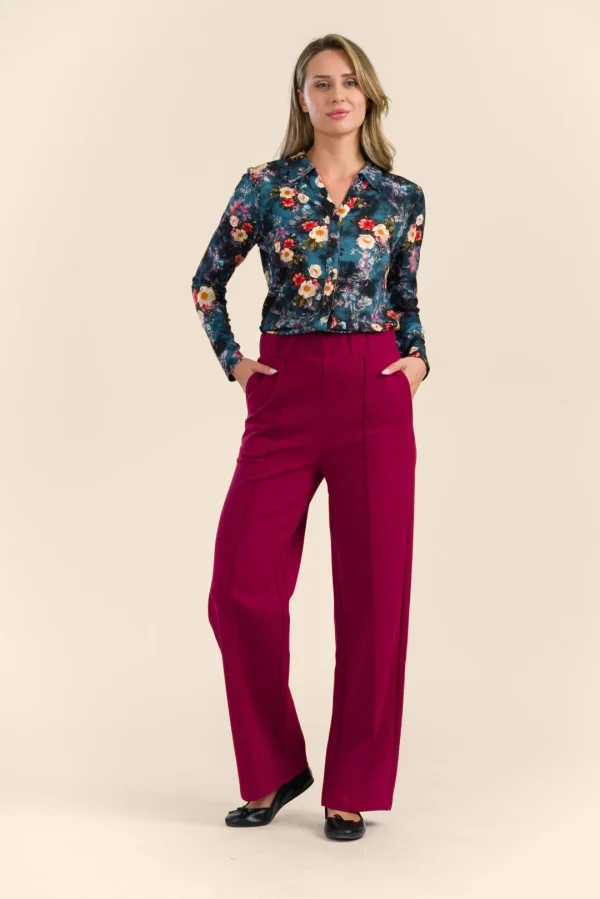 Hailey Trousers Punto di Roma bordeaux