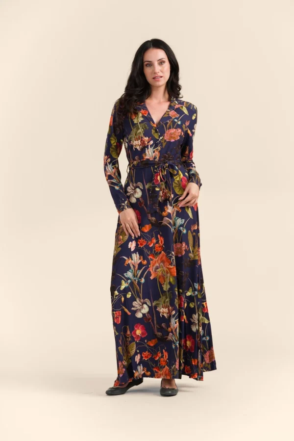 Helena Dress Jersey autumn garden night