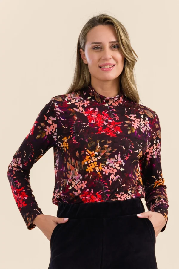Kim Top Jersey autumn flower