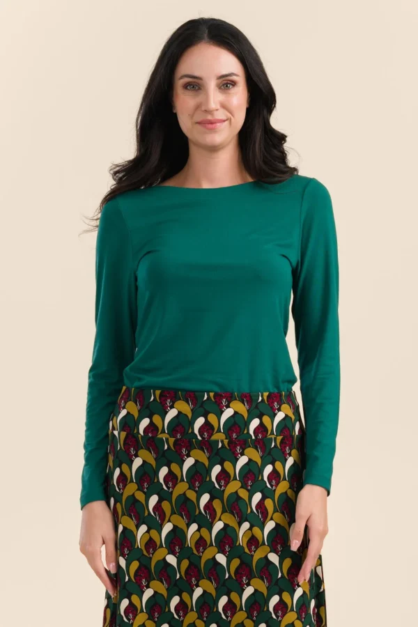 Puck Top plain green