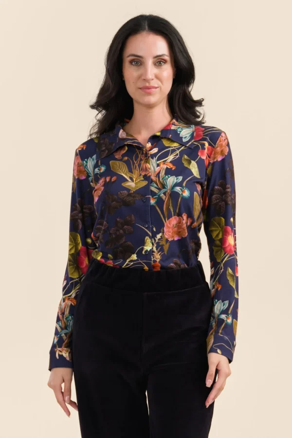 Sara Blouse Jersey autumn garden night