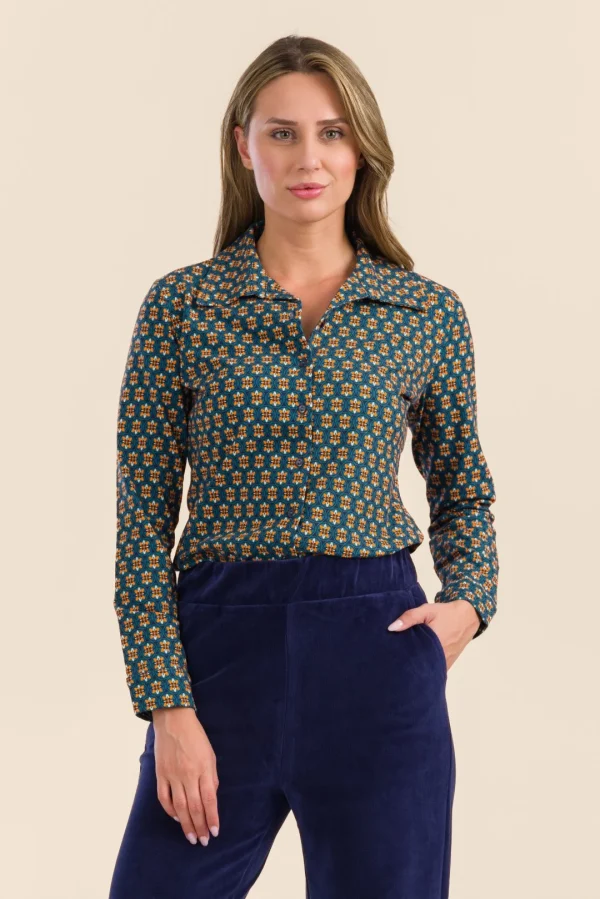 Sara Blouse Jersey porto blue