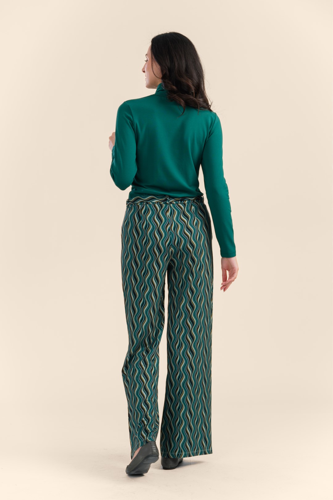 Sue Trousers Jersey glaze green - Image 2