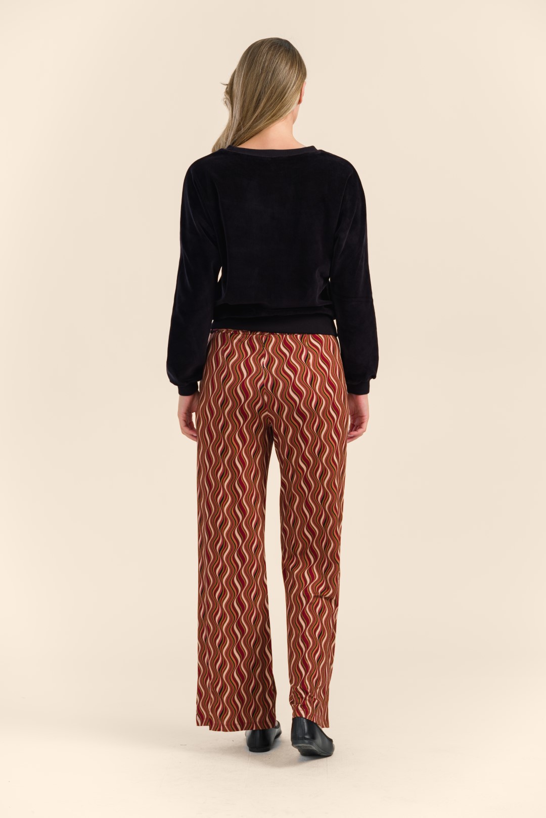Sue Trousers Jersey glaze red - Image 3