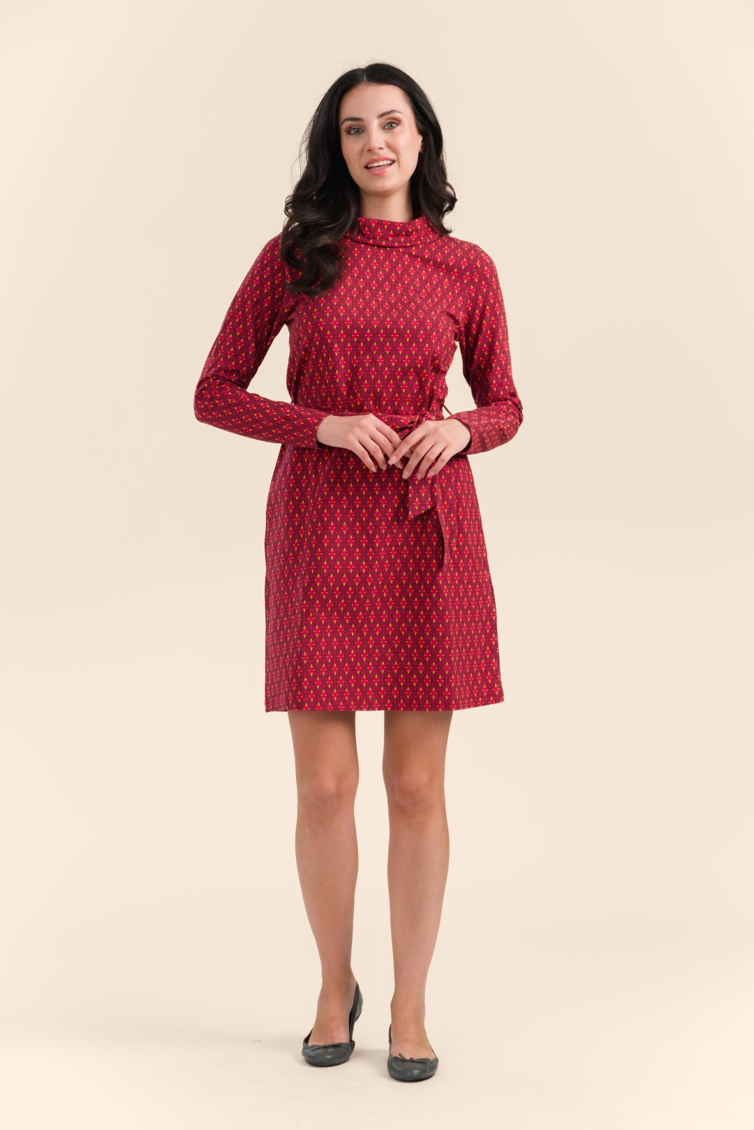 Tess Dress Jersey porto red