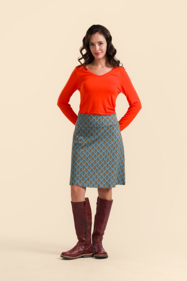 ESMÉE SKIRT JUNGLE GREEN FLOWER
