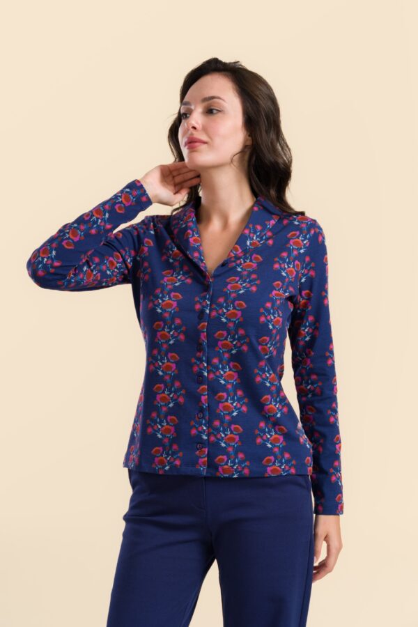 IRIS BLOUSE LONG SLEEVE POPPY