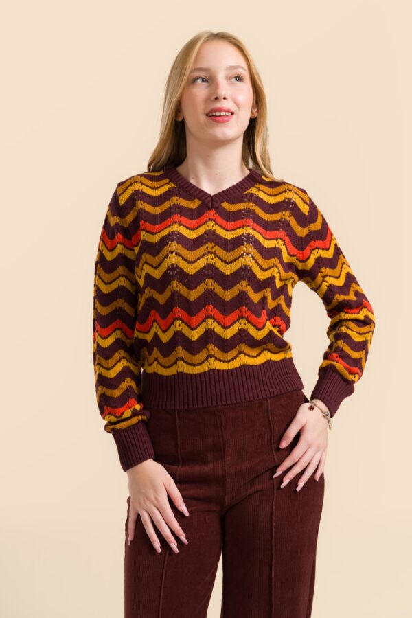 KNITWEAR SWEATER ZIG ZAG