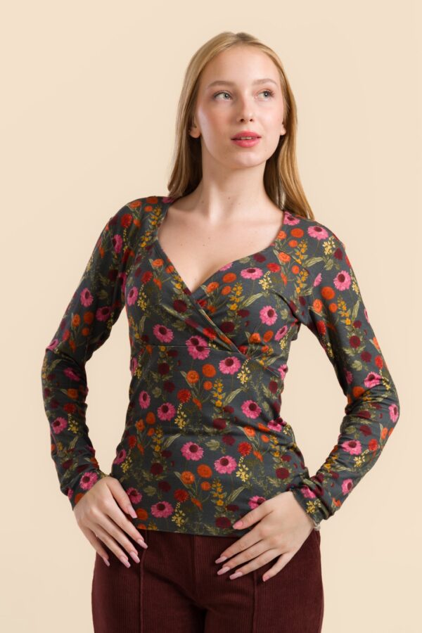 MONROE TOP LONG SLEEVE WILD WINTER FIELD