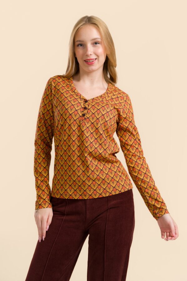 NATALIE TOP RETRO FLOWER