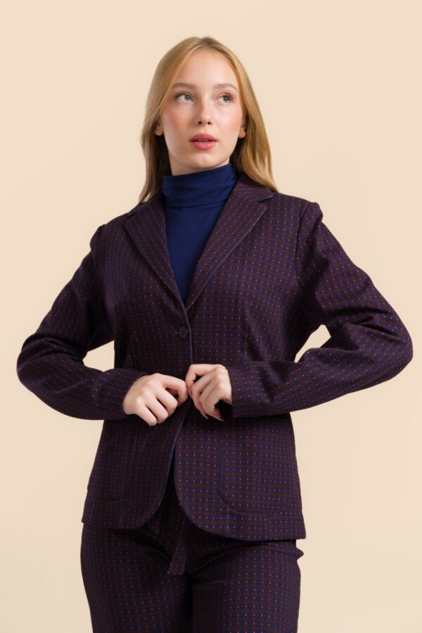 NOVA BLAZER CHOCOLATE SQUARE