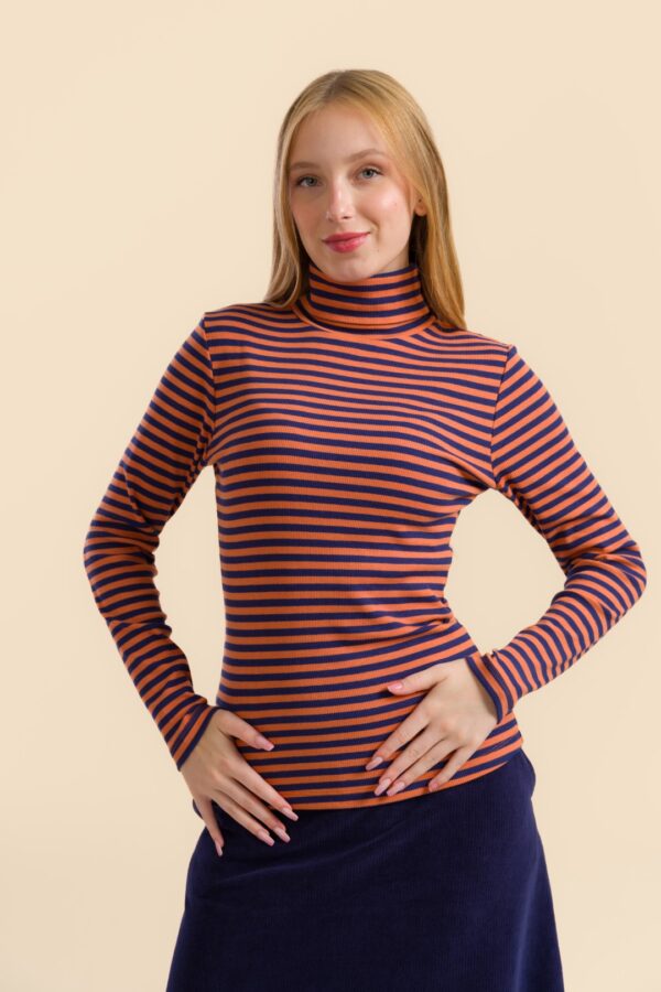 RUBY TOP NAVY STRIPES