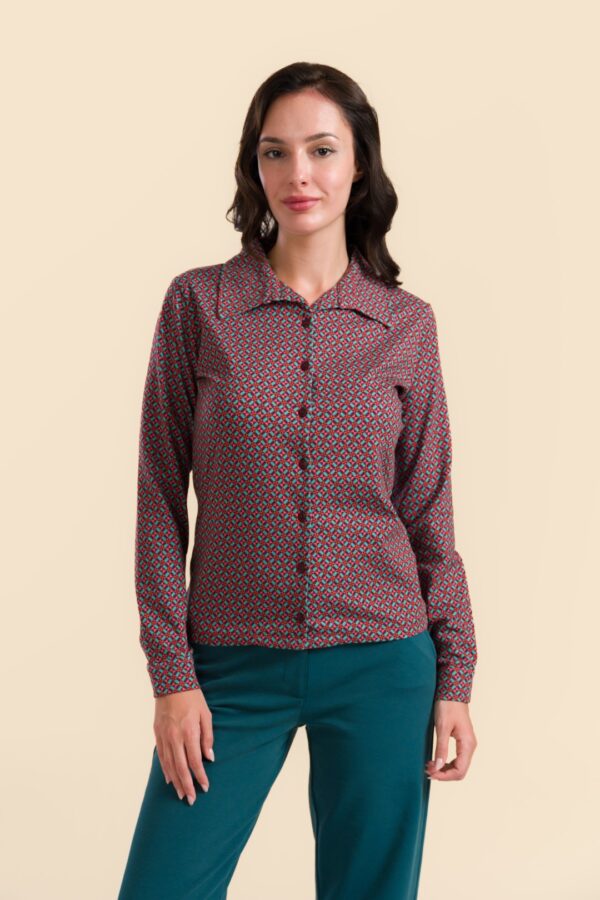 SARA BLOUSE GRAPHIC MILL