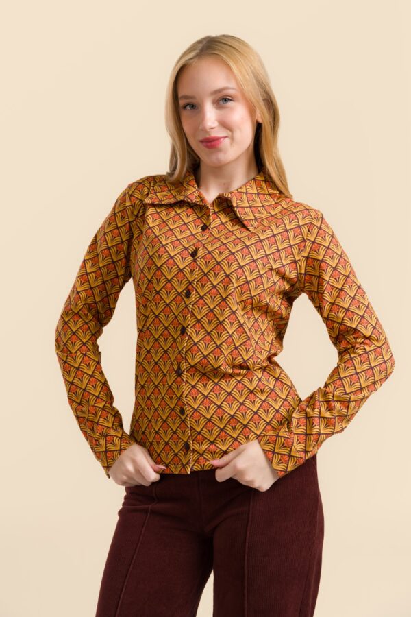 SARA BLOUSE RETRO FLOWER