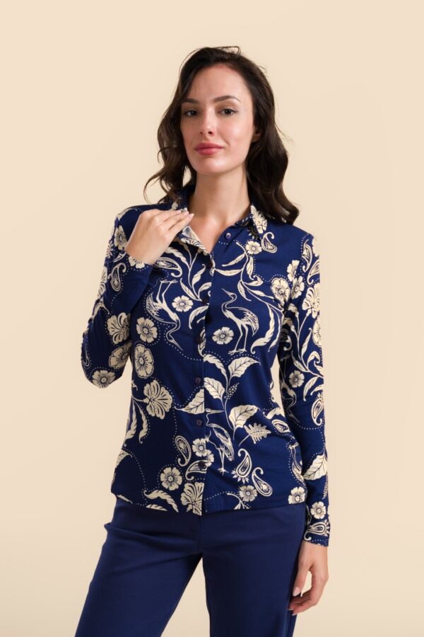 SILL BLOUSE BIRD OF PAISLEYS