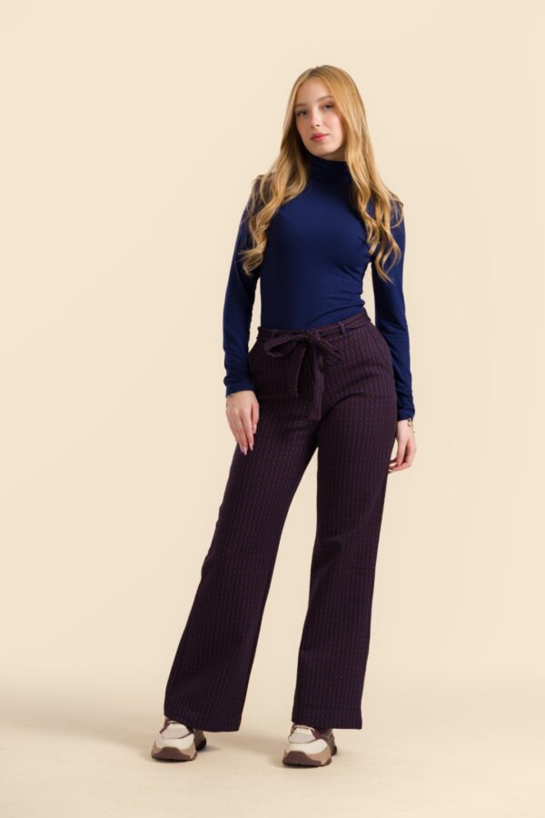 SUE TROUSERS CHOCOLATE SQUARE