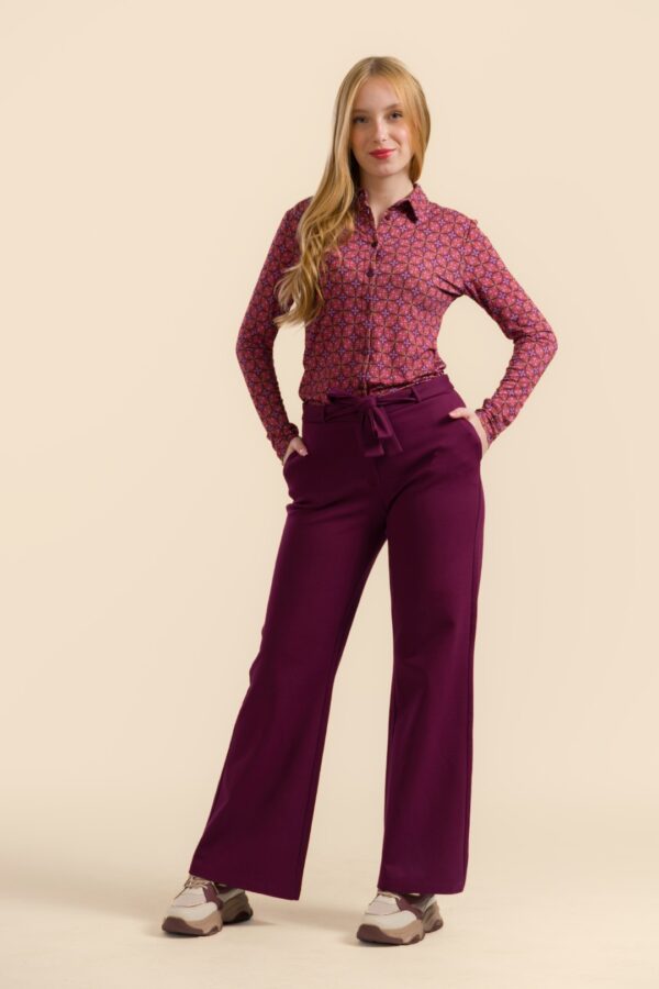 SUE TROUSERS PUNTA DI ROMA BORDEAUX